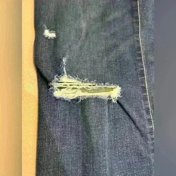 Express flare high waisted jeans distressed - Picture 3 of 15